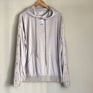 NWT $69 Urban Outfitters Oversized Hoodie Sweatshirt Women's Small Faux Suede